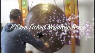 100cm Nepalese Etched Gong Note A1 53Hz