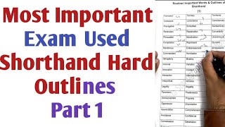 most important shorthand difficult legal  examination routine words I part 1 I live dictations