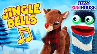 Jingle Bells | Fizzy & Phoebe Sing Christmas Songs 🎅🏻🎄 | Fizzy Fun House Kids Songs