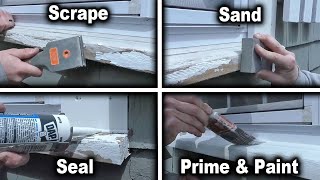 Prepping, Sealing and Painting My Exterior Window Trim | The Fixer Clips