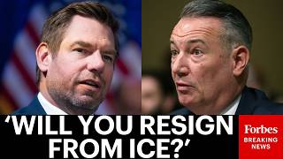BREAKING NEWS: Eric Swalwell Asks Acting ICE Director Point Blank If He Will Resign