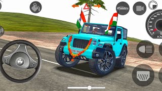 DOLLAR(SONG)🔥INDIAN CAR MODIFIED VILLAGE OFF ROAD MAHINDRA THAR🔥 INDIAN CARS SIMULATOR 3D 