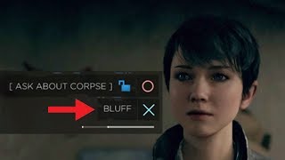 Detroit Become Human - What Happens If Kara Chooses Bluff Dialogue Before Asking About The Corpse