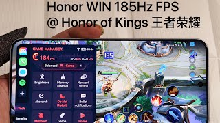 Honor WIN 185Hz FPS Honor of Kings 王者荣耀