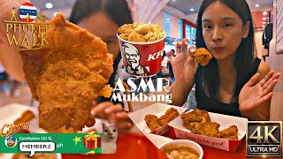 Phuket Walk 4K: ASMR Mukbang | Eat with @RoamwithSine  | KFC Thailand Comfort Food Lotus, Sam Kong