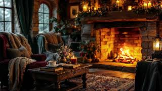 Cozy Fireplace with Crackling Logs in a Ambience to Cure Insomnia and Stress - 4K