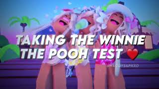 Taking the winnie the pooh test 🫣💓 || sw4ggys4phxo