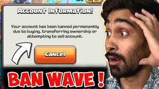 Big Ban Wave in Clash of Clans😲😲 Clash of Clans.