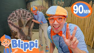 Blippi Hears A Dinosaur | Blippi | NEW Superhero Cartoon for Kids | Moonbug Kids