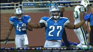 Smith picks Sanchez - Lions CB Alphonso Smith picks off Jets QB Mark Sanchez.