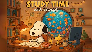 Study Time with Snoopy 📖 Smooth Jazz Tunes to Boosts Your Focus
