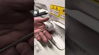 How to change stitch length Juki 1508 and NC1508.  Override the factory settings!