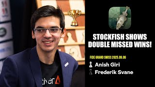 Anish Giri vs Frederik Svane | FIDE Grand Swiss 2025 | Draw, But Stockfish Saw a WIN