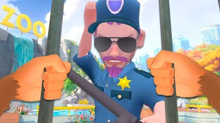 Can I ESCAPE The Zoo? - I Am Monkey VR (New Game)