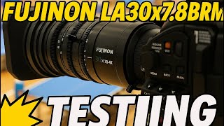 Fujinon LA30x7.8 30x 4K Broadcast Zoom Lens Test Real Production Footage LA30 UHD B4 2/3inch