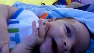 Nicholas Laughing for the First Time!