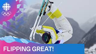 Kazakhstan's Yuliya Galysheva stuns with a FRONT FLIP in moguls at Milano Cortina 2026