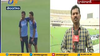 All Set to 1st t 20 Match at Uppal Stadium | Reporting From Stadium