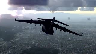 C-17 Globemaster flying over Los Angeles - [Runsame Classics] FSX