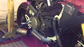 Panigale 1199 with Akrapovic full system on Dyno