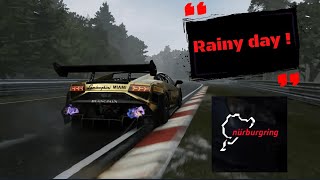 Lamborguini at Nurburgring on a rainy day!