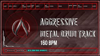 Aggressive Metal Drum Track 160 BPM | Preset 3.0 | Reissued (HQ,HD)