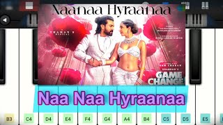 Naanaa Hyraanaa Easy Piano Tutorial | Game Changer | Ram Charan | Thaman S | Beginner Friendly
