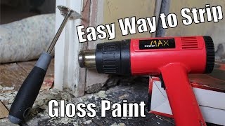 How to strip gloss paint off wood - Easy way to remove gloss from door frames and skirting