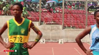 Girl's 100m final. 11.60sec. Zone 1. Ashanti region inter-co 2026.