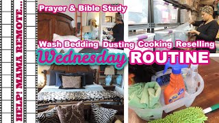 Wednesday Cleaning Routine ~Prayer Bible Study~ Cooking~Cleaning~Reselling