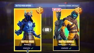 BUYING FORTNITE MOST EXPENSIVE SEASON 7 BATTLEPASS 2800 VBUCKS BUNDLE AND SHOWCASE
