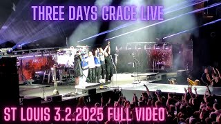 Three Days Grace LIVE FULL SHOW ST LOUIS (3.02.2025)