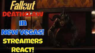 Streamers React! Deathclaw in New Vegas reveal!! Fallout 2x04 #fallout #amazon #amazonprime