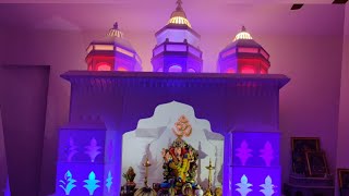 Ganpati Makhar Decoration 2022 - Ganapati Mandir - Ganpati Home Decoration