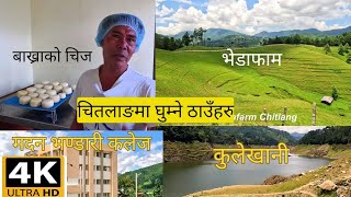 चित्लाङ🏖️CHITLANG TOUR PLACE#BHEDAFARM#GOAT CHEESE FACTORY#MADAN BHANDARI UNIVERSITY#KULEKHANI