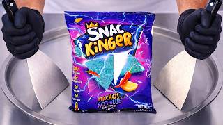 Hot Blue Nachos - Ice Cream Rolls | Satisfying Visual ASMR