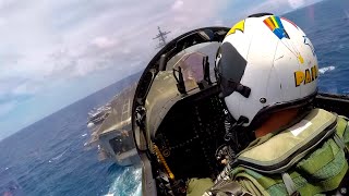 How Carrier Pilots Are Waved Off In-Close
