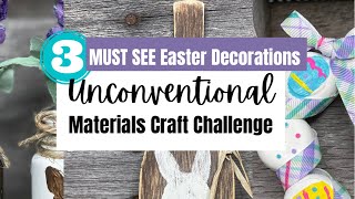 Unconventional Materials Craft Challenge 🐣3 MUST SEE Easter Decorations 🐰