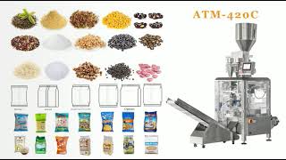 ATM 420C 苦芥茶包装 #奧特姆包裝機 Price Automatic Small Sachet Pouch Tea Powder Bag Packing Machine Price