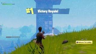 Fortnite - Free fall gives me 1st place! LOL