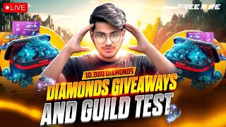 🔴10,000 Diamoinds Giveaway & Custom Rooms💎 #tidoxyt#freefire