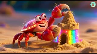 Crab Baby's Beach Play | Learn Colors & Numbers | Kids Fun Adventure 🦀🏖️