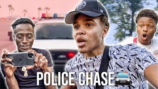 POLICE CHASE LIVE ON CAMERA!🚔 (RAW & UNCUT)