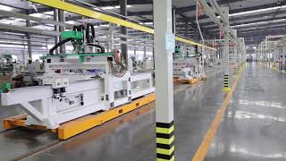 first installation line of six-sided CNC boring machine from China [GETE] 品脉数控 六面钻