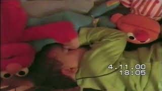 Benjie Sleeps in Cot with Cookie Monster & Ernie 04 .11.00