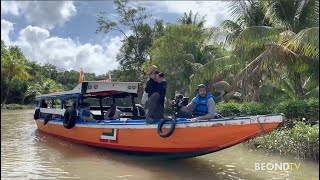 Kinga on Beond TV discussing adventures in the Amazon