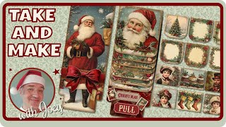 KO-FI CHRISTMAS FREEBIE: TAKE AND MAKE: Yuletide Cheer Waterfall Card