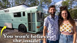 It's just a school bus... until you look inside - then wow!