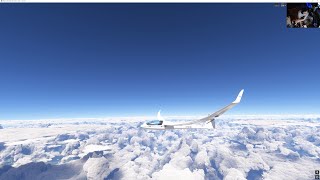 Highest Altitude 35790 Feet MSFS2024 Sche-Hirth Discus-2c Glider Tokyo, Japan Haneda Landing (RJTT).