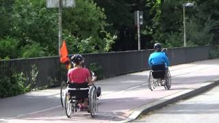 Testfahrt Handbike Challenge - Erbe-Lauf 2016